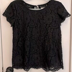 Joie sparkle lace top